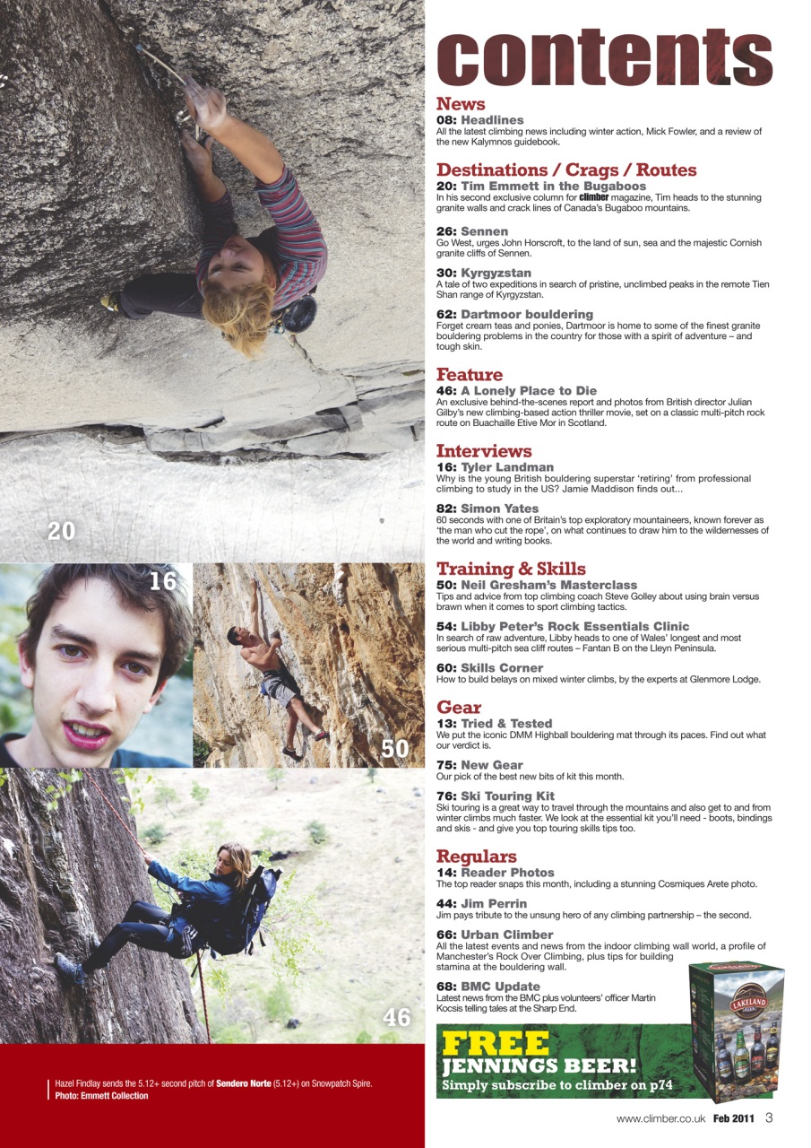 Climber Magazine Climber Feb11 Back Issue