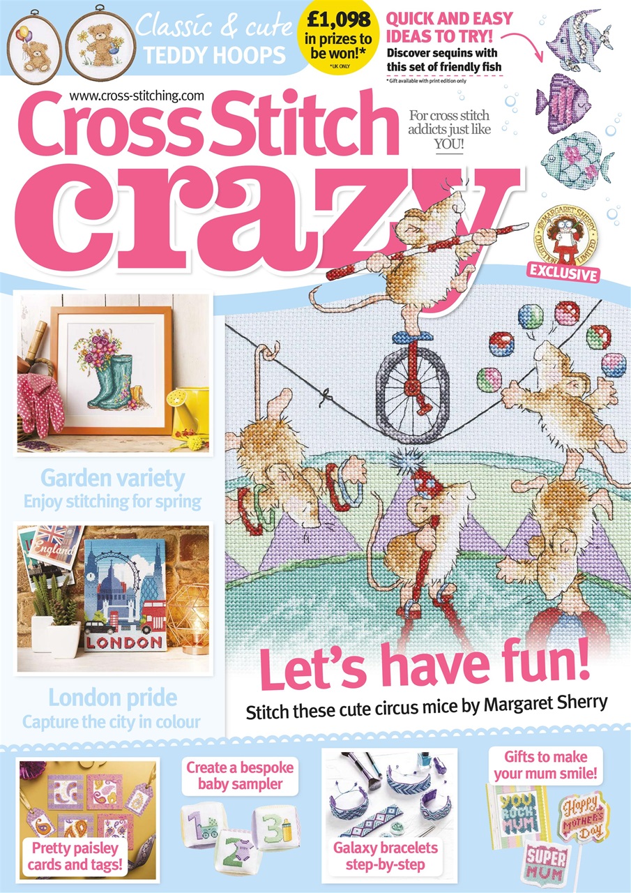 Cross Stitch Crazy Magazine March 2018 Back Issue