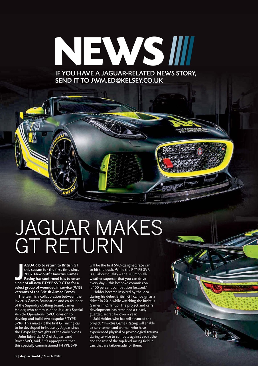 Jaguar World Magazine March 2018 Back Issue