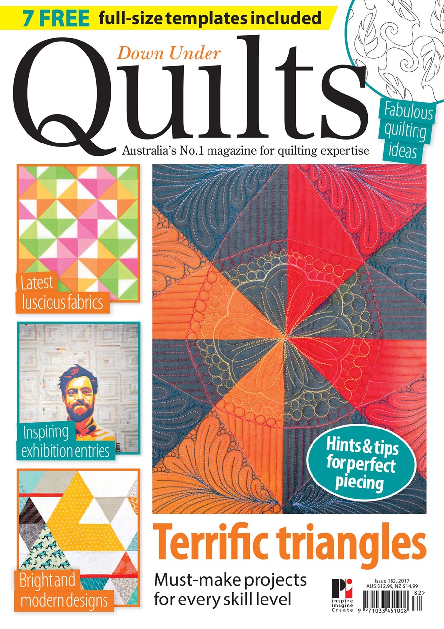 Down Under Quilts Magazine 182 Back Issue