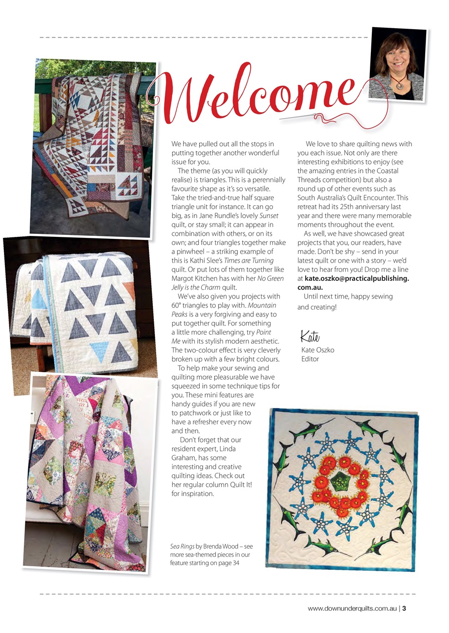 Down Under Quilts Magazine 182 Back Issue
