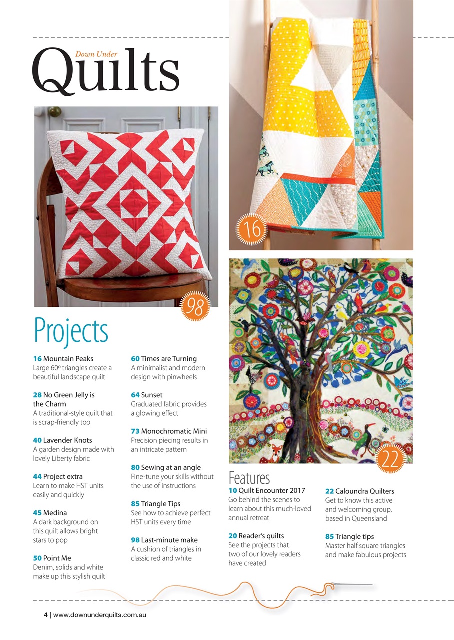 Down Under Quilts Magazine 182 Back Issue