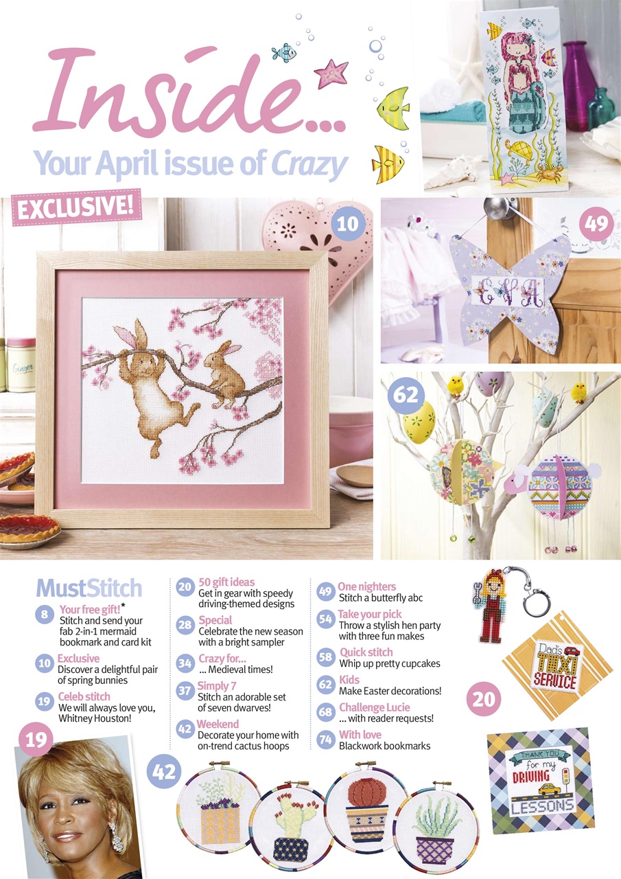 Cross Stitch Crazy Magazine April 2018 Subscriptions Pocketmags
