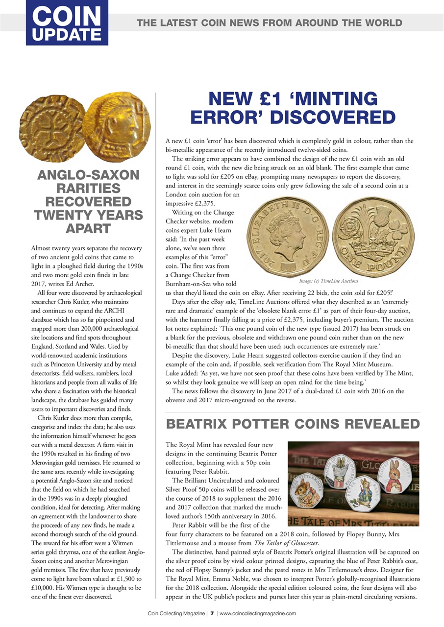 Coin Collector Magazine Issue 1 Your expert guide to the world of