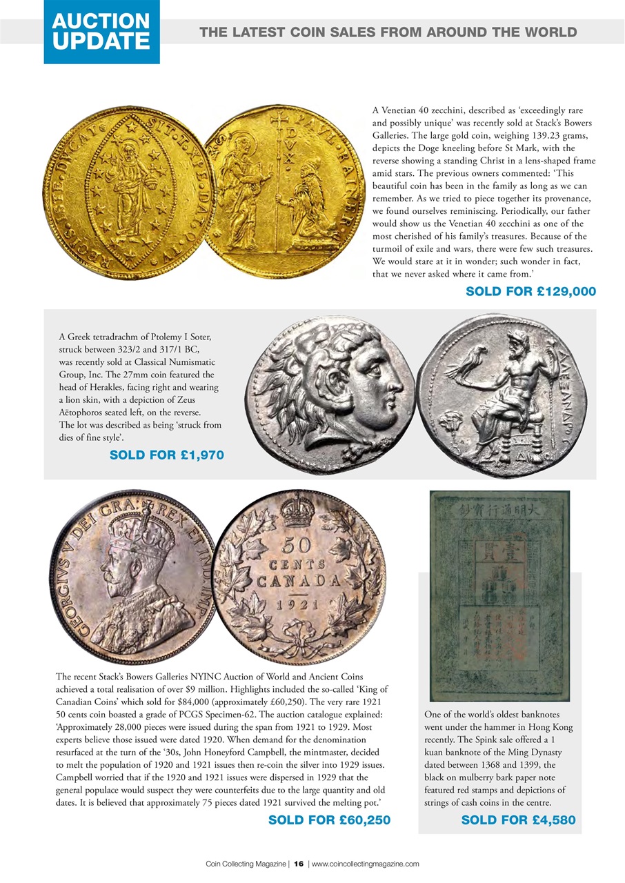 Coin Collector Magazine Issue 1 Your expert guide to the world of