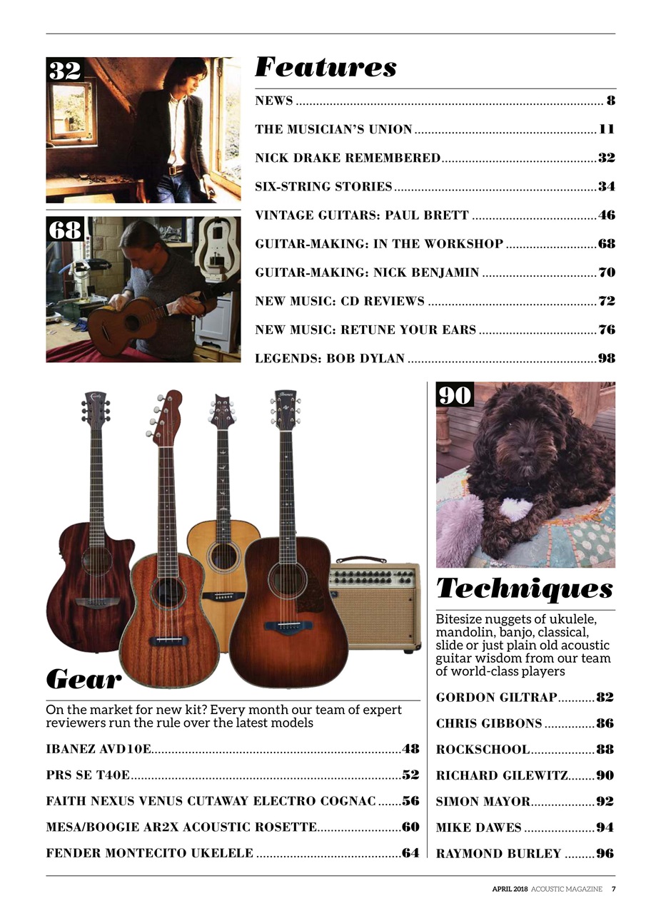 Acoustic Magazine Subscriptions and April 2018 Issue | Pocketmags