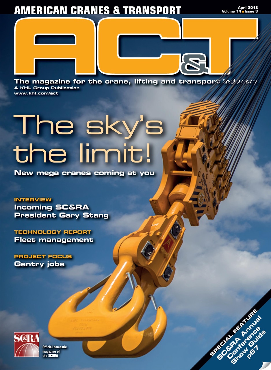 American Cranes & Transport Magazine April 2018 Subscriptions