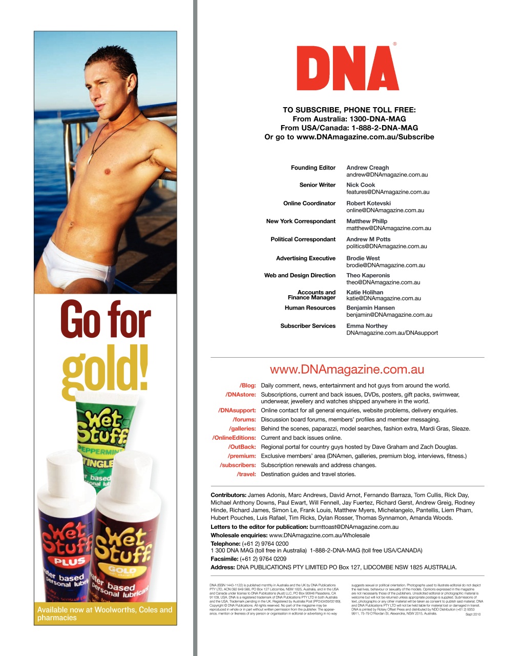 Dna Magazine Dna 128 Sexiest Men Alive Back Issue