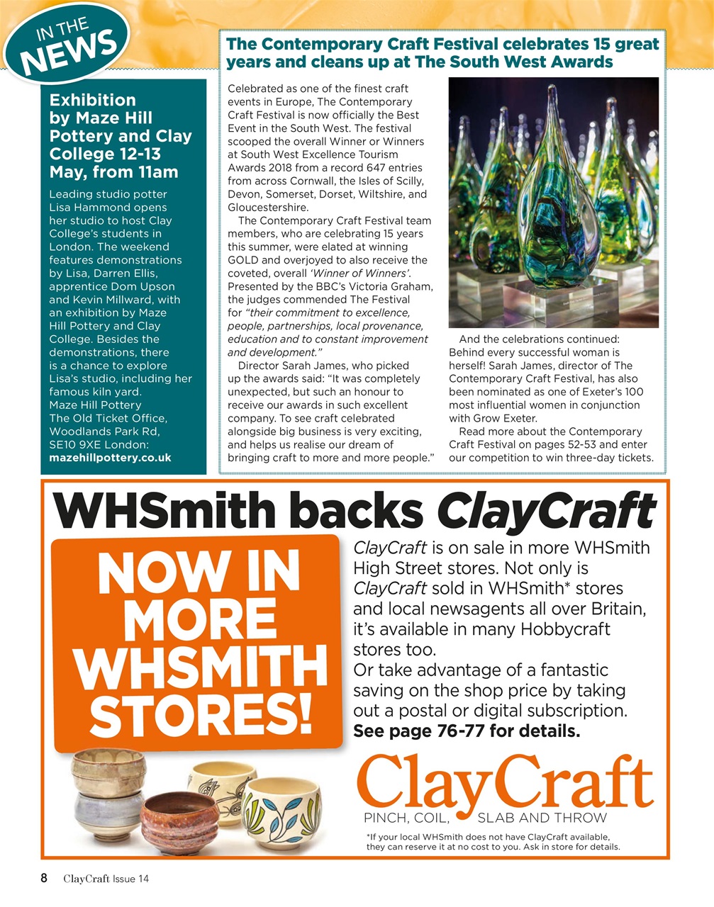 ClayCraft Magazine Issue 14 Back Issue