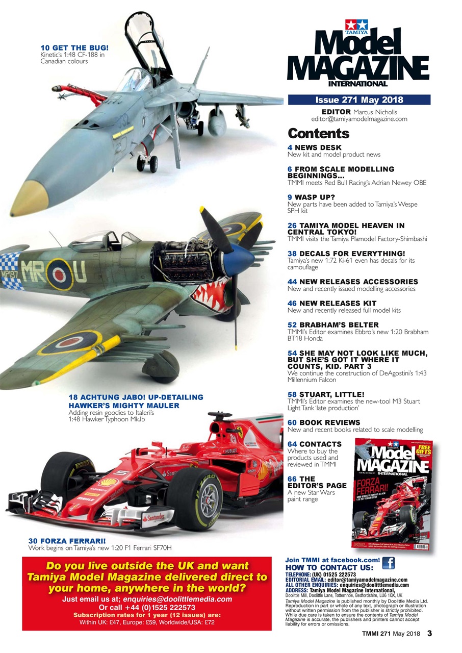 Tamiya Model Magazine 271 May 2018 Subscriptions Pocketmags