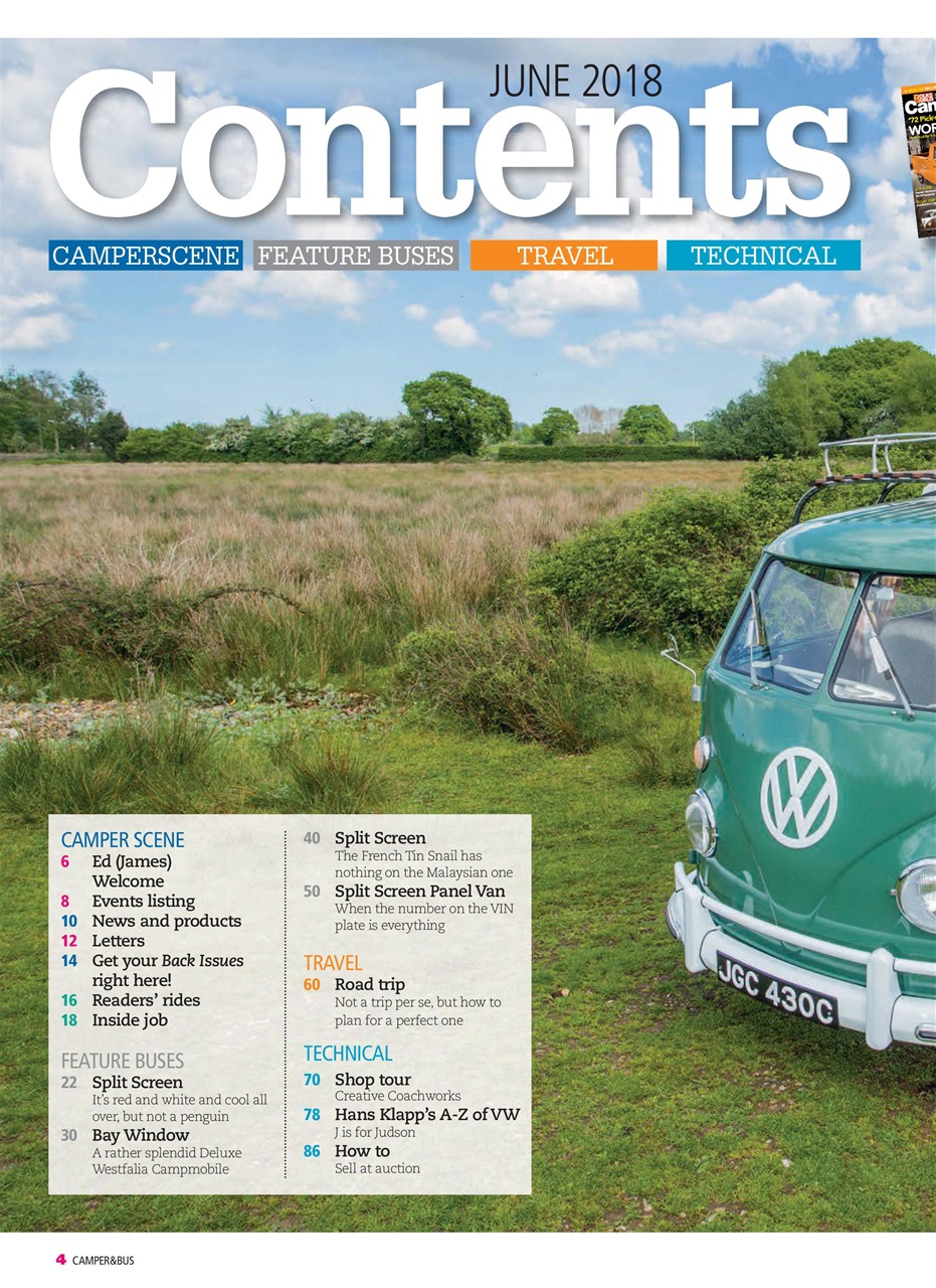 VW Camper Magazine June 2018 Subscriptions Pocketmags