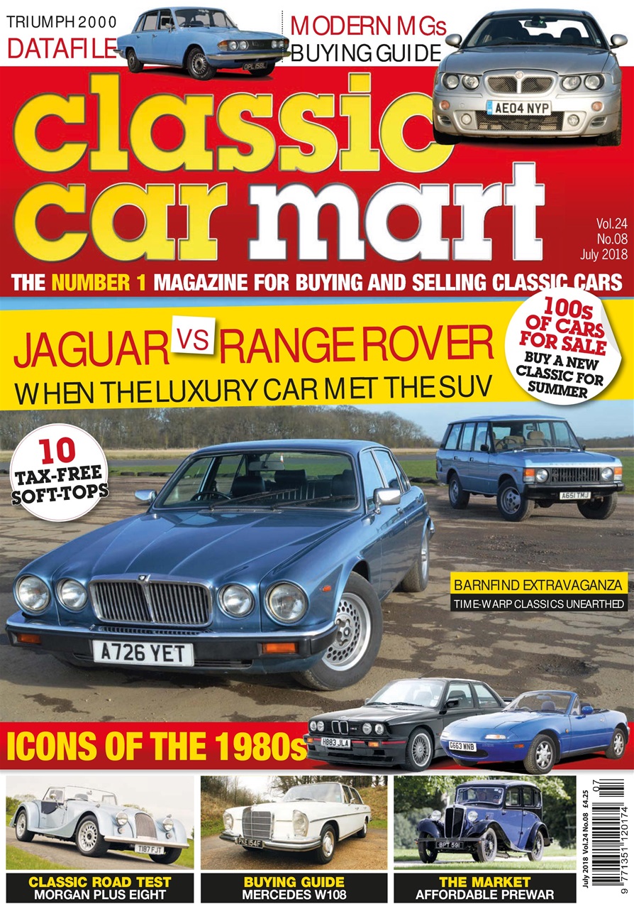 Classic Car Mart Magazine July 2018 Back Issue
