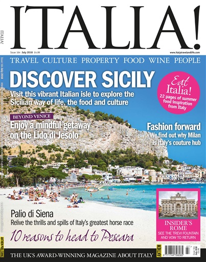 Italia! Magazine - Jul 2018 Back Issue