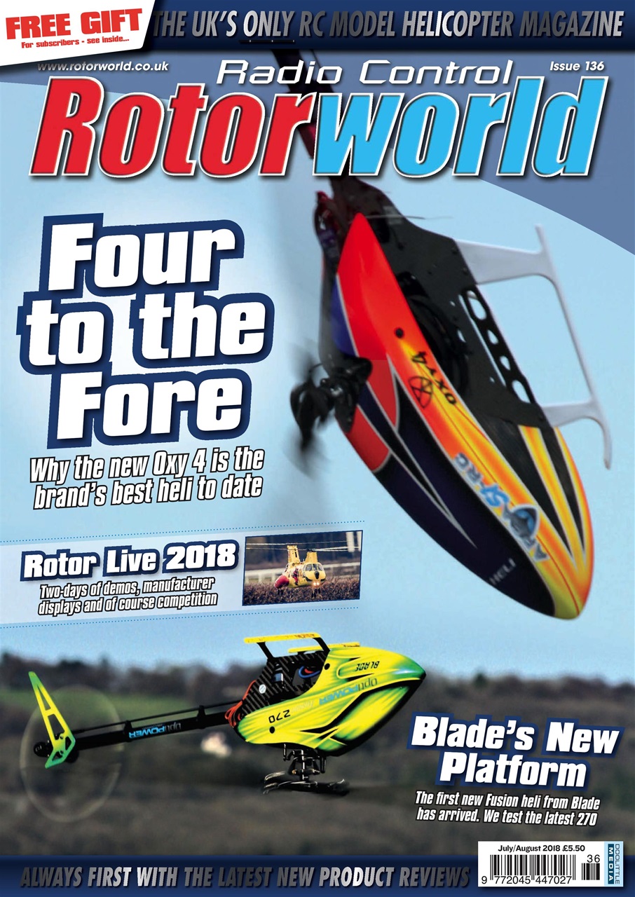 Radio Control Rotor World Magazine 136 July 2018 Back Issue