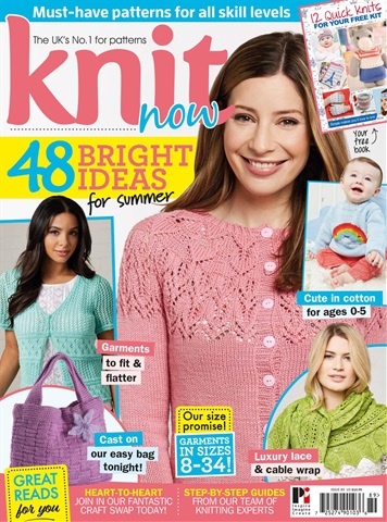 Knit Now Magazine - Issue 89 Subscriptions | Pocketmags