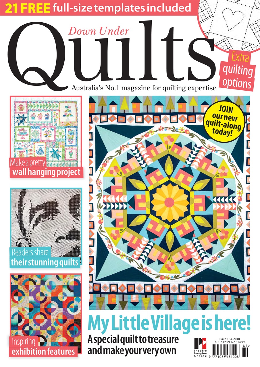 Down Under Quilts Magazine DUQ184 Back Issue