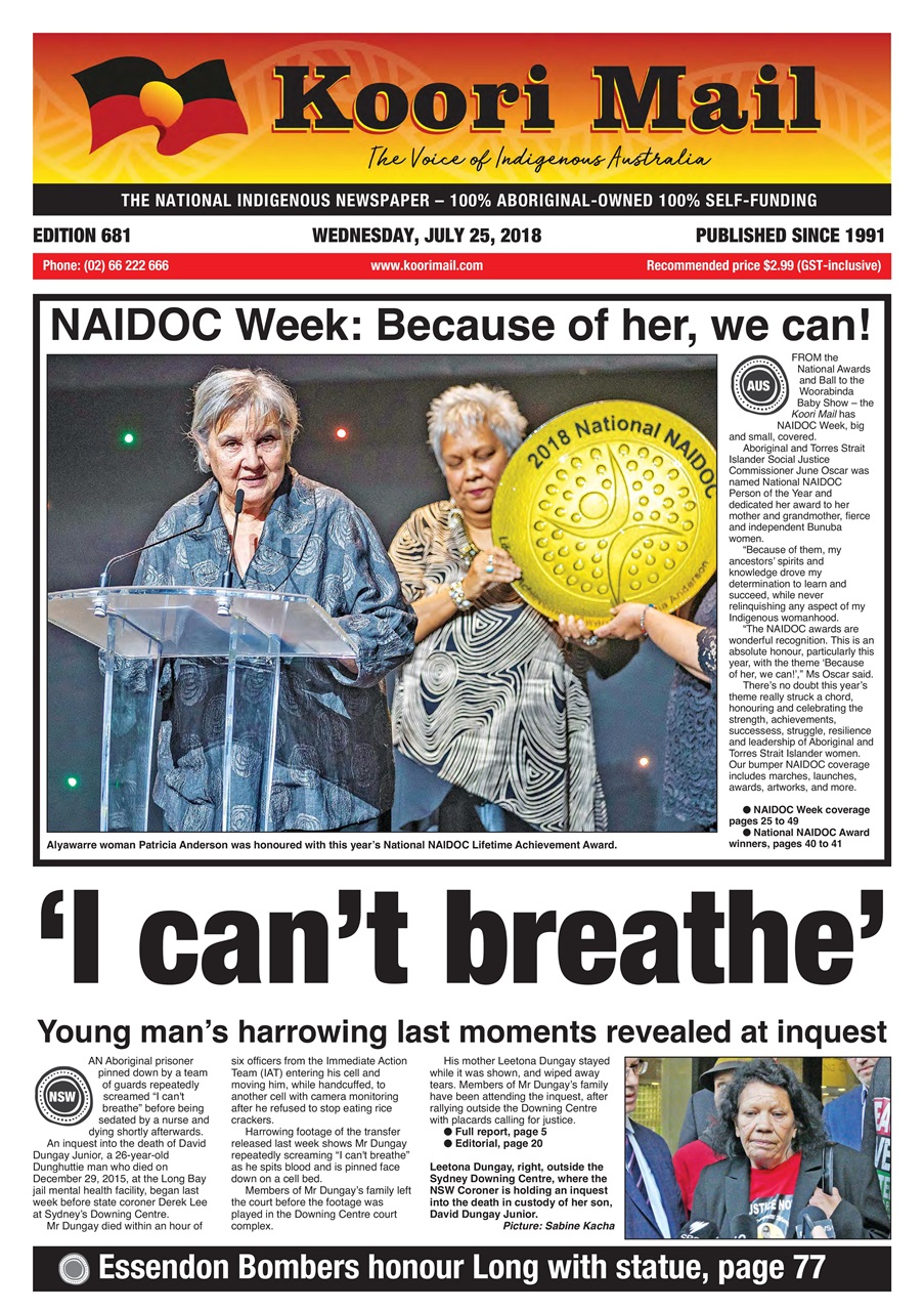 Koori Mail Magazine 681 Back Issue