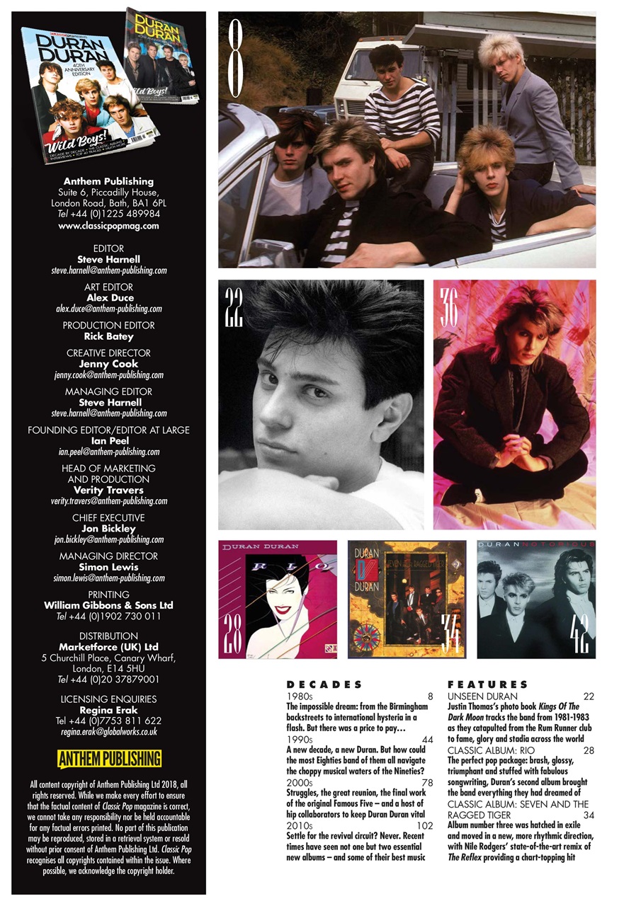 Classic Pop Presents Magazine - Duran Duran Subscriptions | Pocketmags