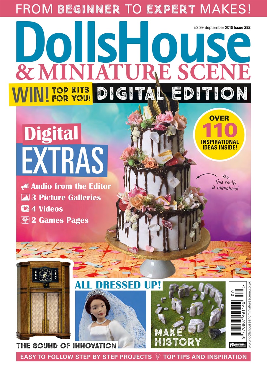 Dolls House and Miniature Scene Magazine September 2018 (292) Back Issue