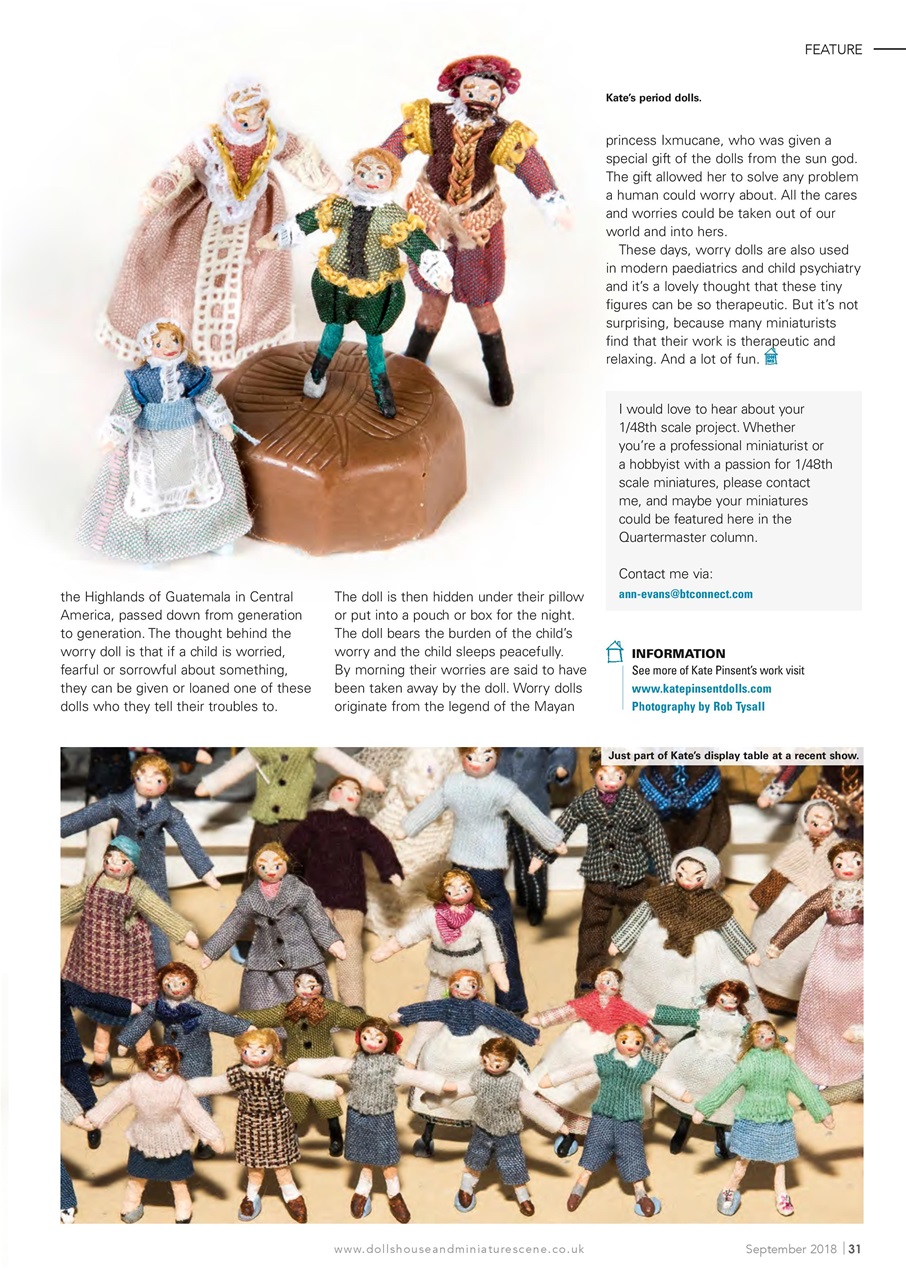 Dolls House and Miniature Scene Magazine September 2018 (292) Back Issue