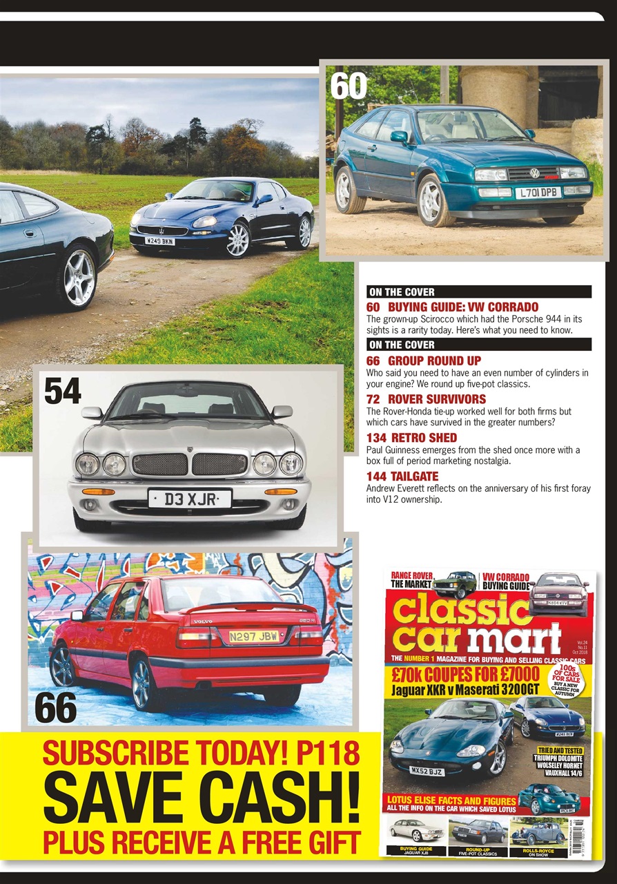 Classic Car Mart Magazine October 2018 Subscriptions Pocketmags