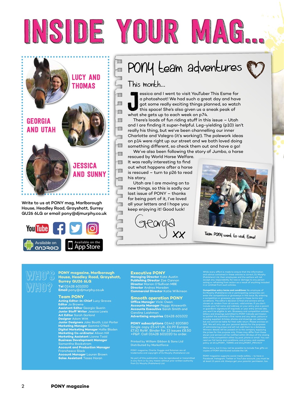 Pony Magazine - PONY Magazine – October 2018 Back Issue