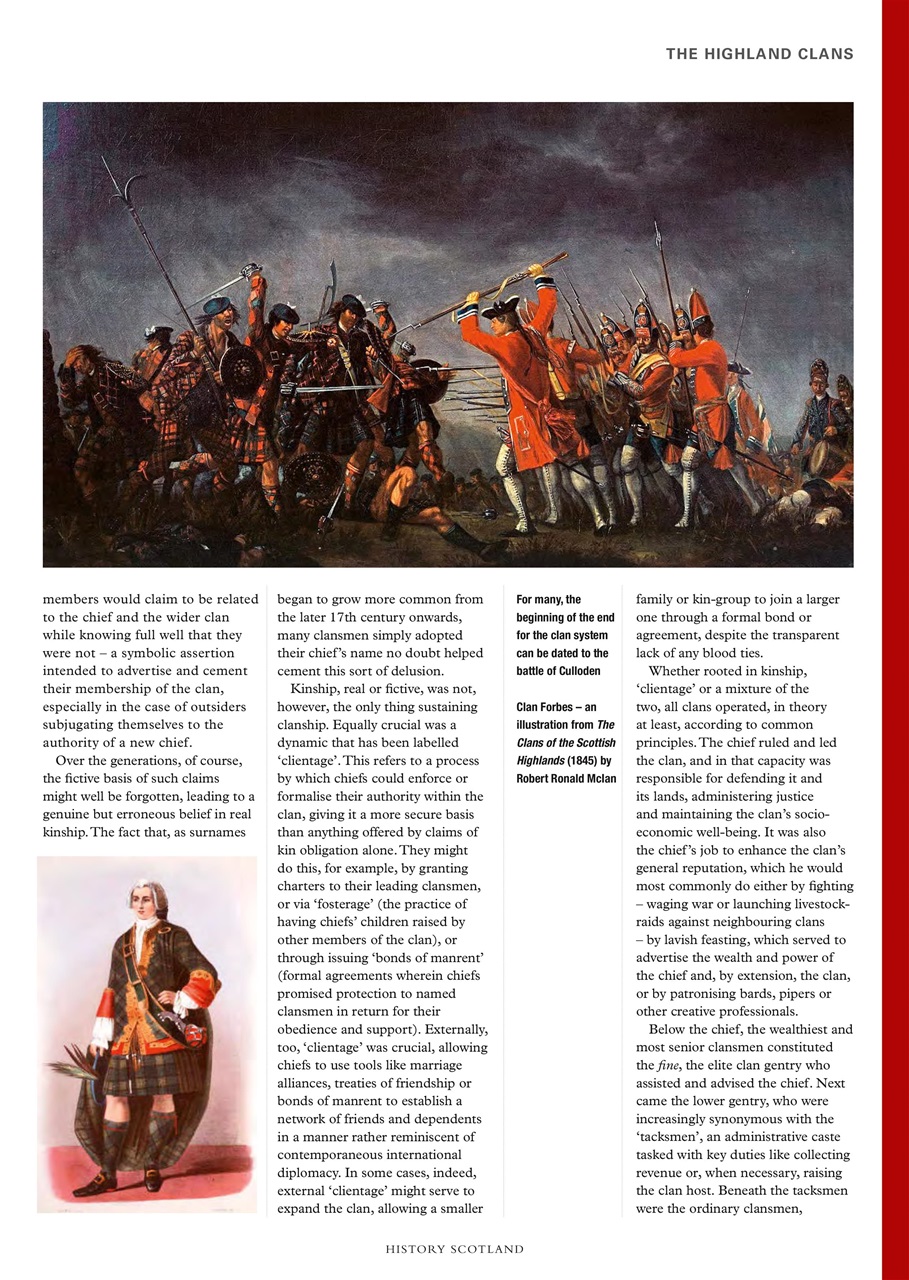 History Scotland Magazine - Scotland's Highland Clans Special Issue