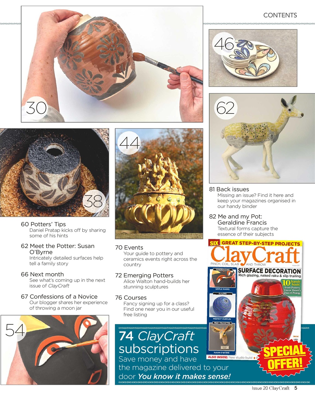 ClayCraft Magazine Issue 20 Back Issue