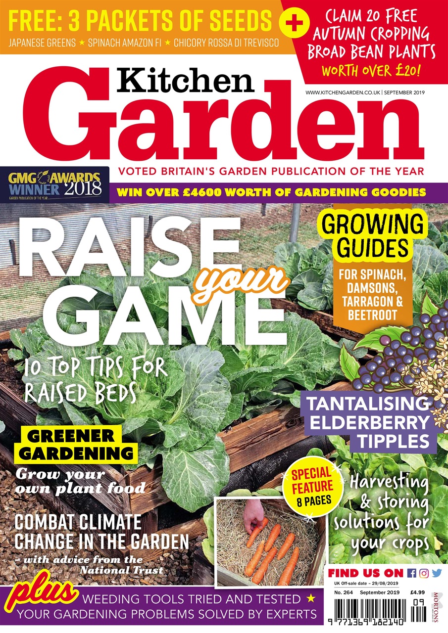 Kitchen Garden Magazine - 264 - September 2019 Subscriptions | Pocketmags