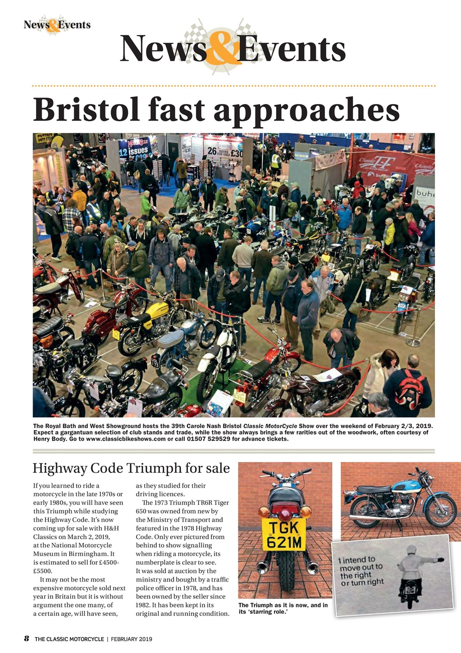 The Classic Motorcycle Magazine 46 2 February 2019 Back Issue