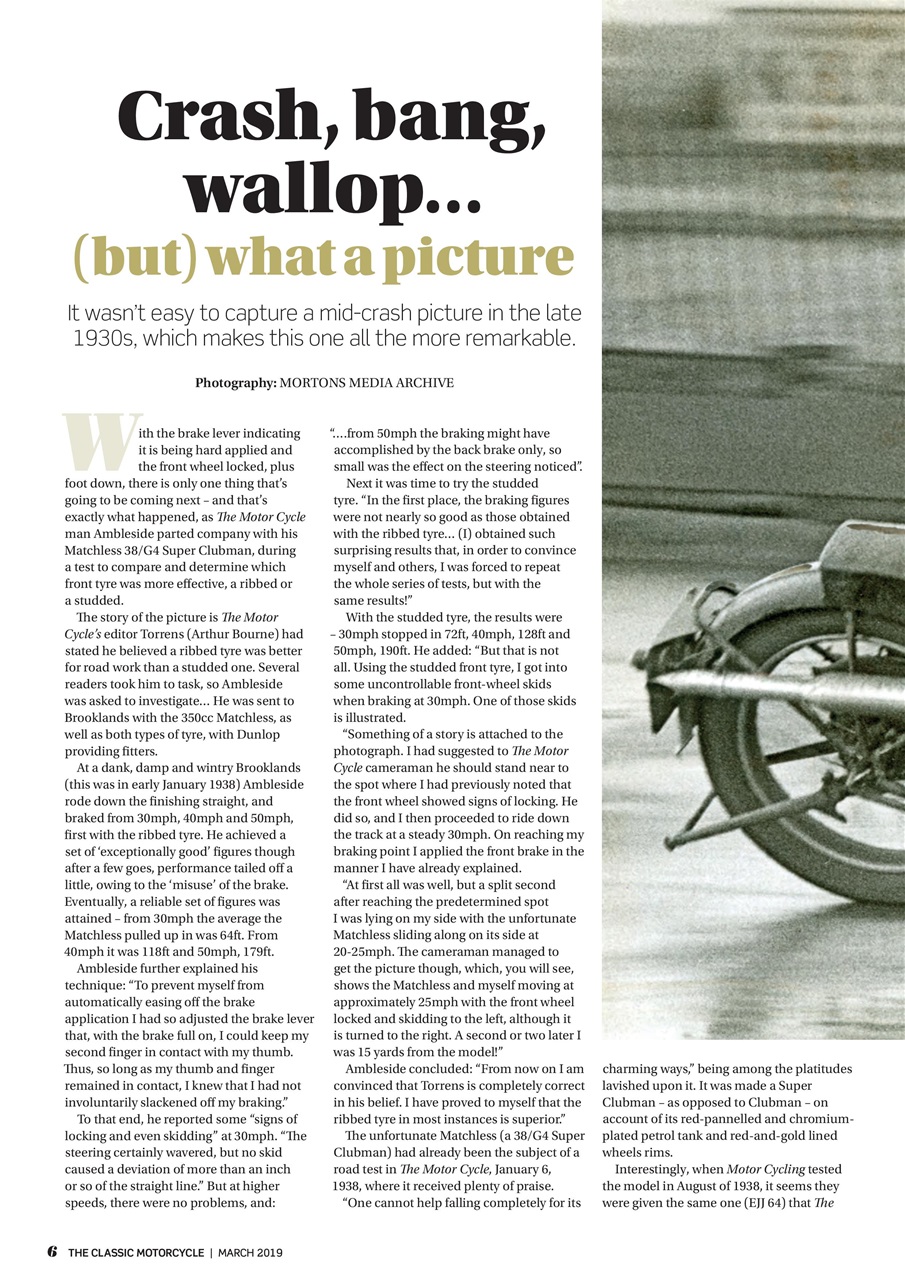 The Classic Motorcycle Magazine 46 3 March 2019 Back Issue