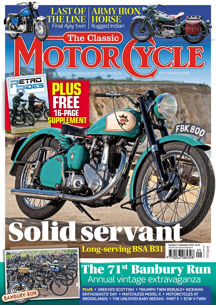 The Classic Motorcycle Magazine 46 9 September 2019 Back Issue