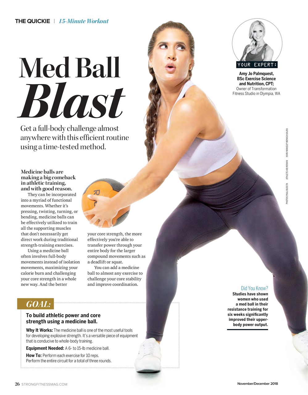 Strong Fitness Magazine Nov/Dec 2018 Subscriptions Pocketmags