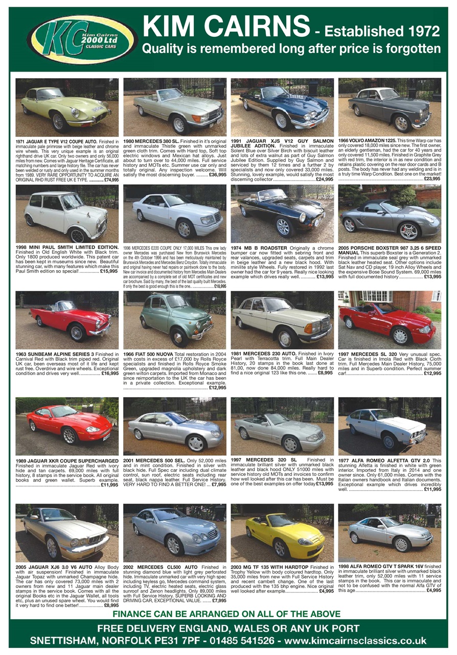 Classic Car Mart Magazine January 2019 Back Issue