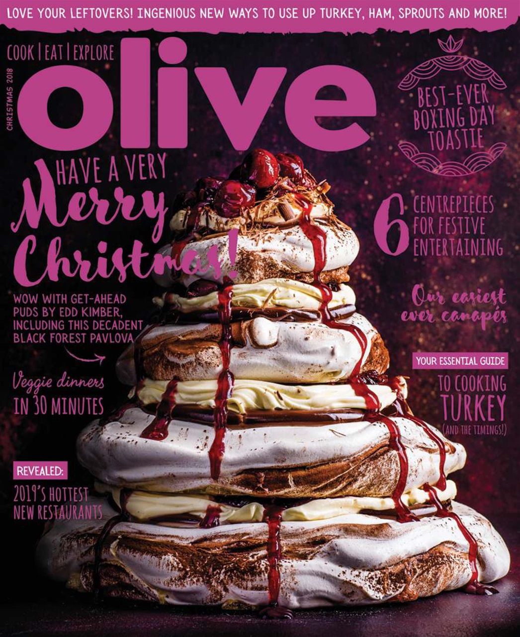 Olive Magazine Christmas 2018 Back Issue