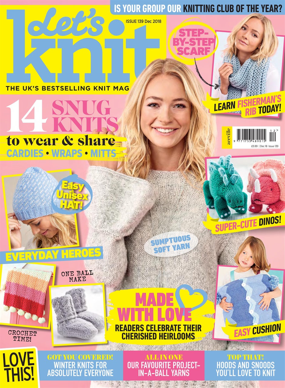 Let's Knit Magazine Dec18 Back Issue