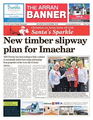Arran Banner Magazine 24 November 2018 Subscriptions Pocketmags