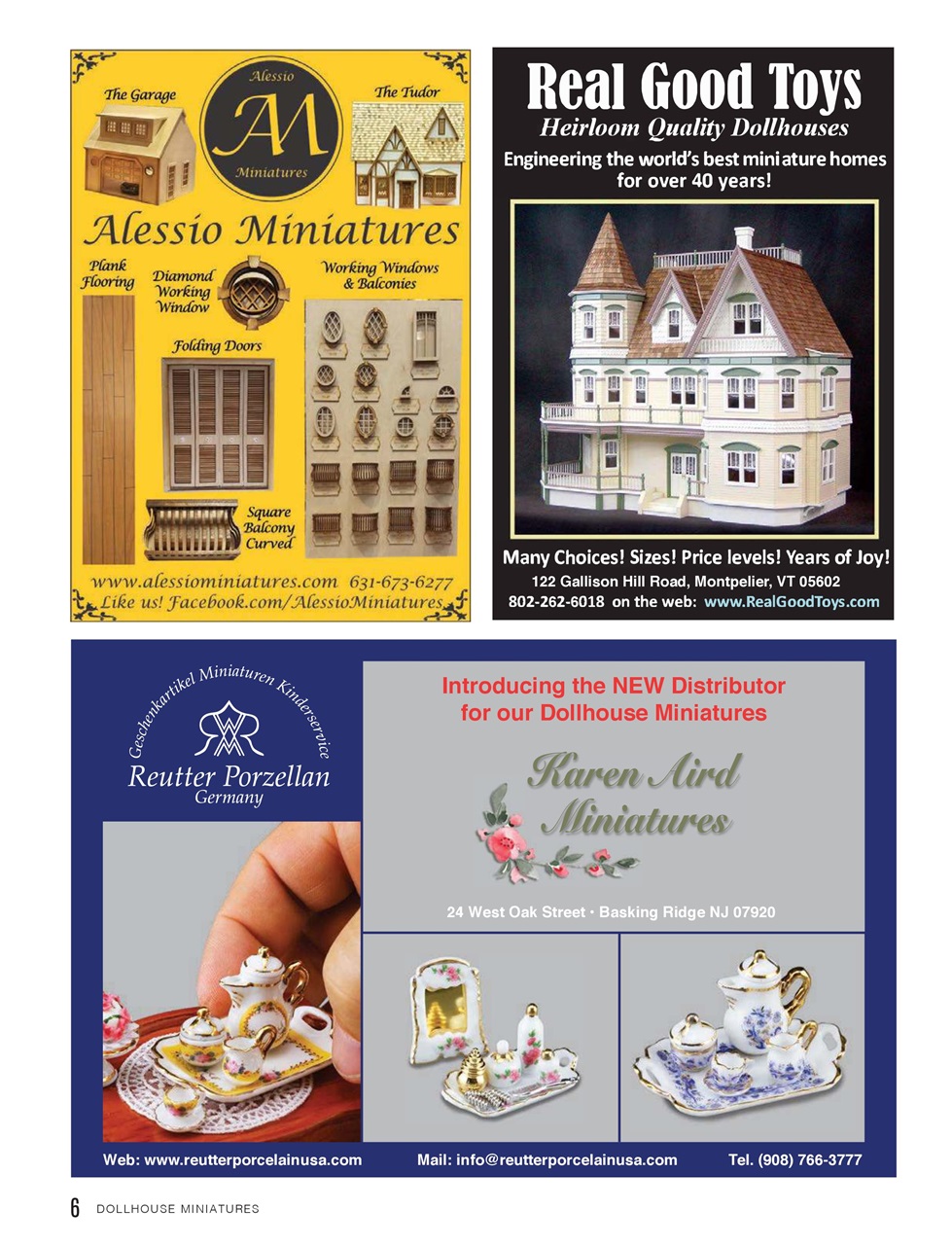 Dollhouse Miniatures Magazine Issue 67 Back Issue