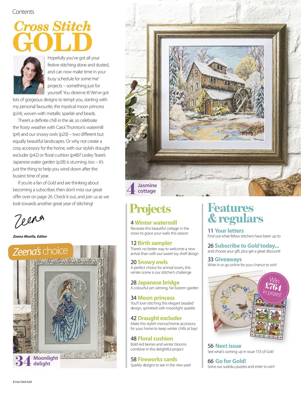 Cross Stitch Gold Magazine December 2018 Back Issue