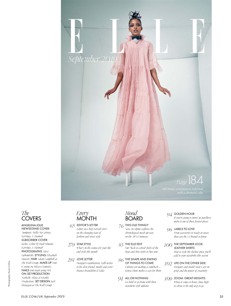 Elle Magazine Sep 2019 Back Issue