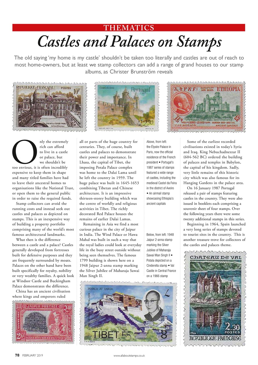 Stamp Collector Magazine February 2019 Back Issue