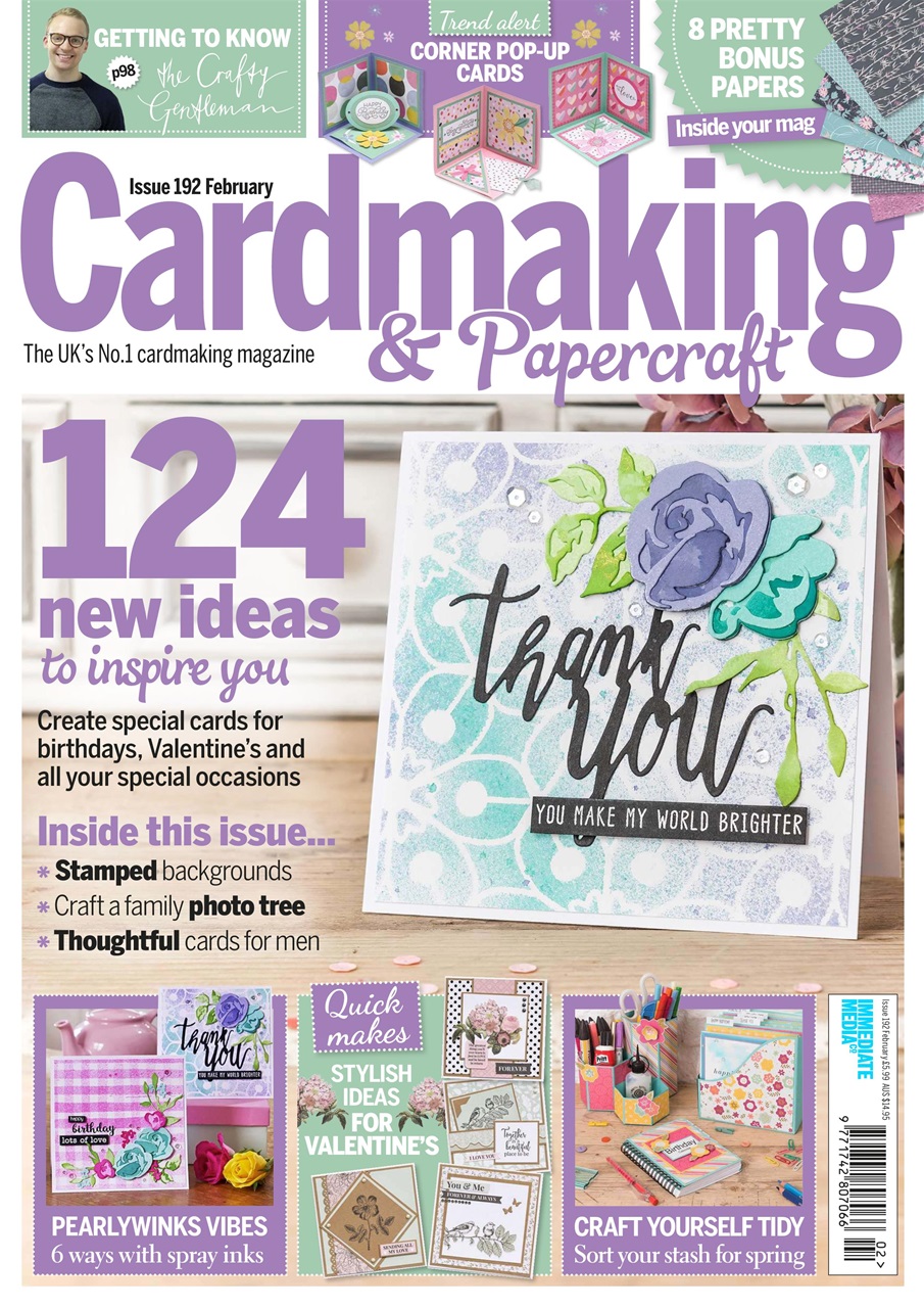 Cardmaking & Papercraft Magazine February 2019 Back Issue