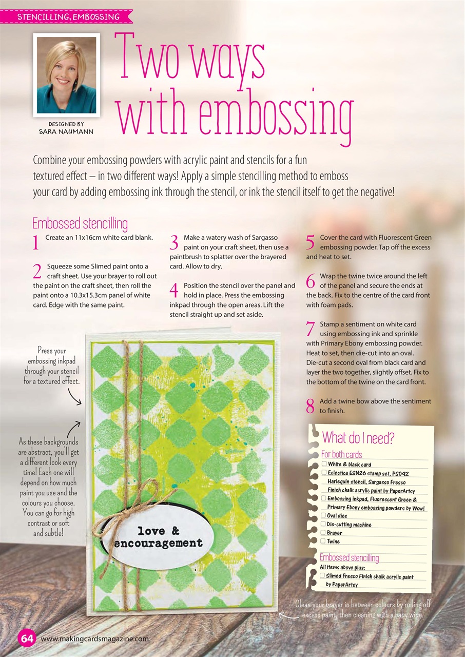 Making Cards & Papercraft Magazine February 2019 Subscriptions