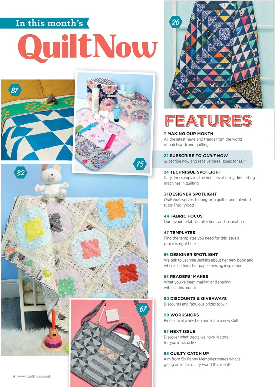 Quilt Now Magazine Issue 59 Back Issue