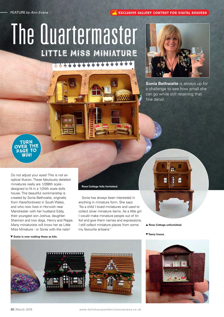 Dolls House and Miniature Scene Magazine March 2019 (298) Back Issue