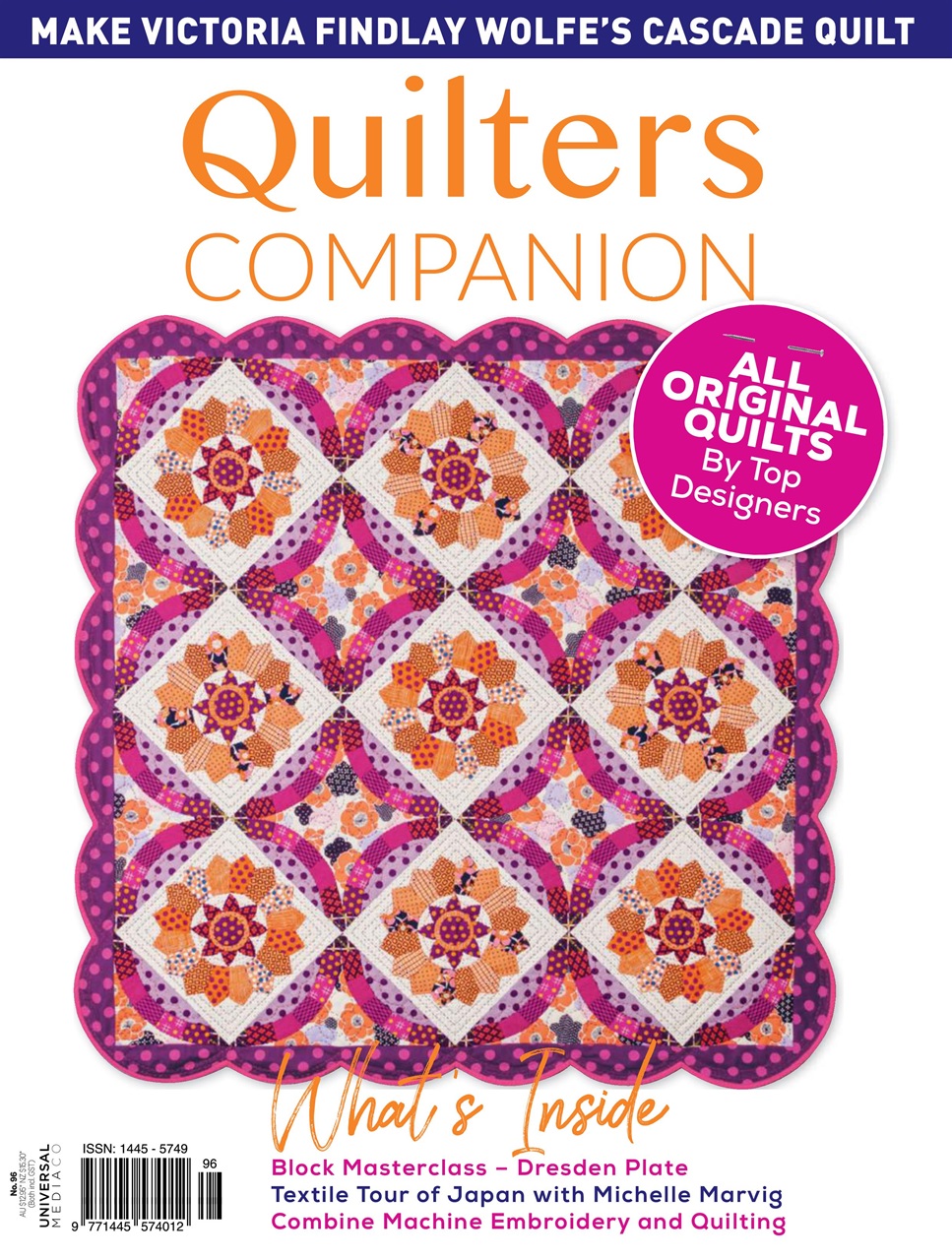 Quilters Companion Magazine 96 Back Issue