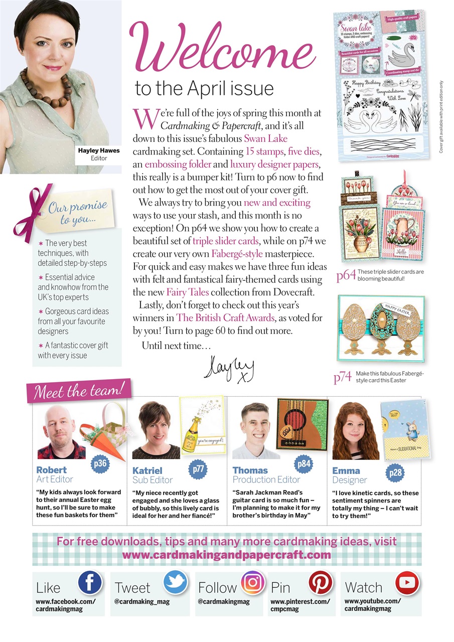 Cardmaking & Papercraft Magazine - April 2019 Subscriptions | Pocketmags