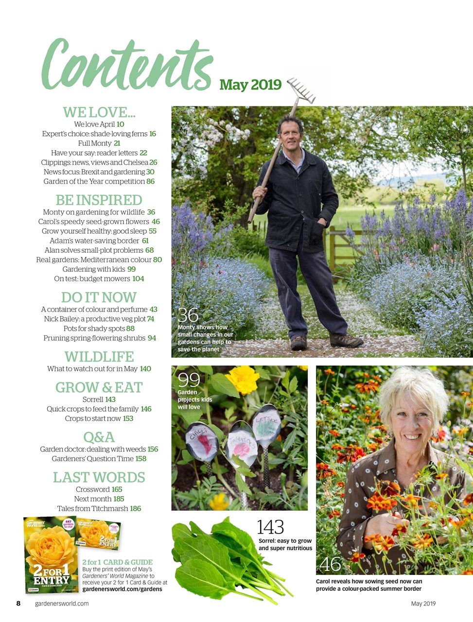 Gardeners World Magazine May 2019 Subscriptions Pocketmags