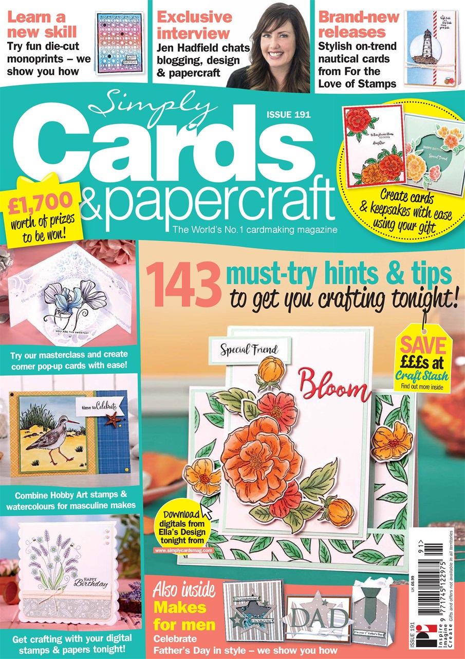 Simply Cards & Papercraft Magazine Issue 191 Back Issue