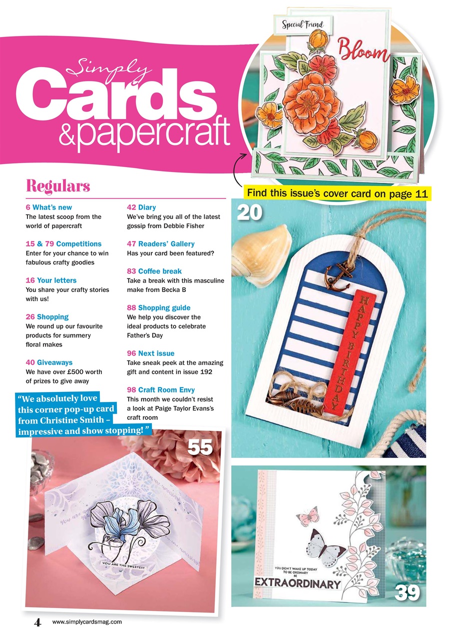 Simply Cards & Papercraft Magazine Issue 191 Subscriptions Pocketmags